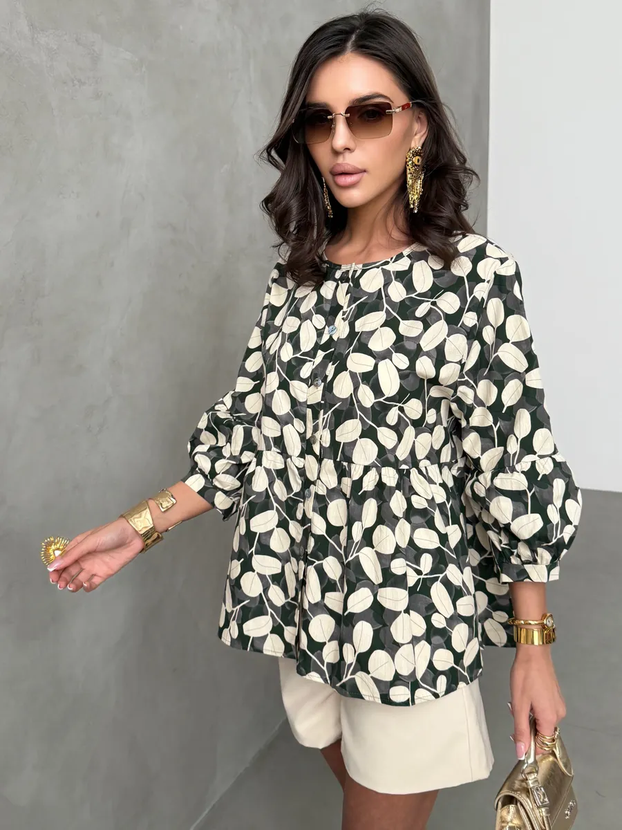 Бежевая блузка нарядная летняя