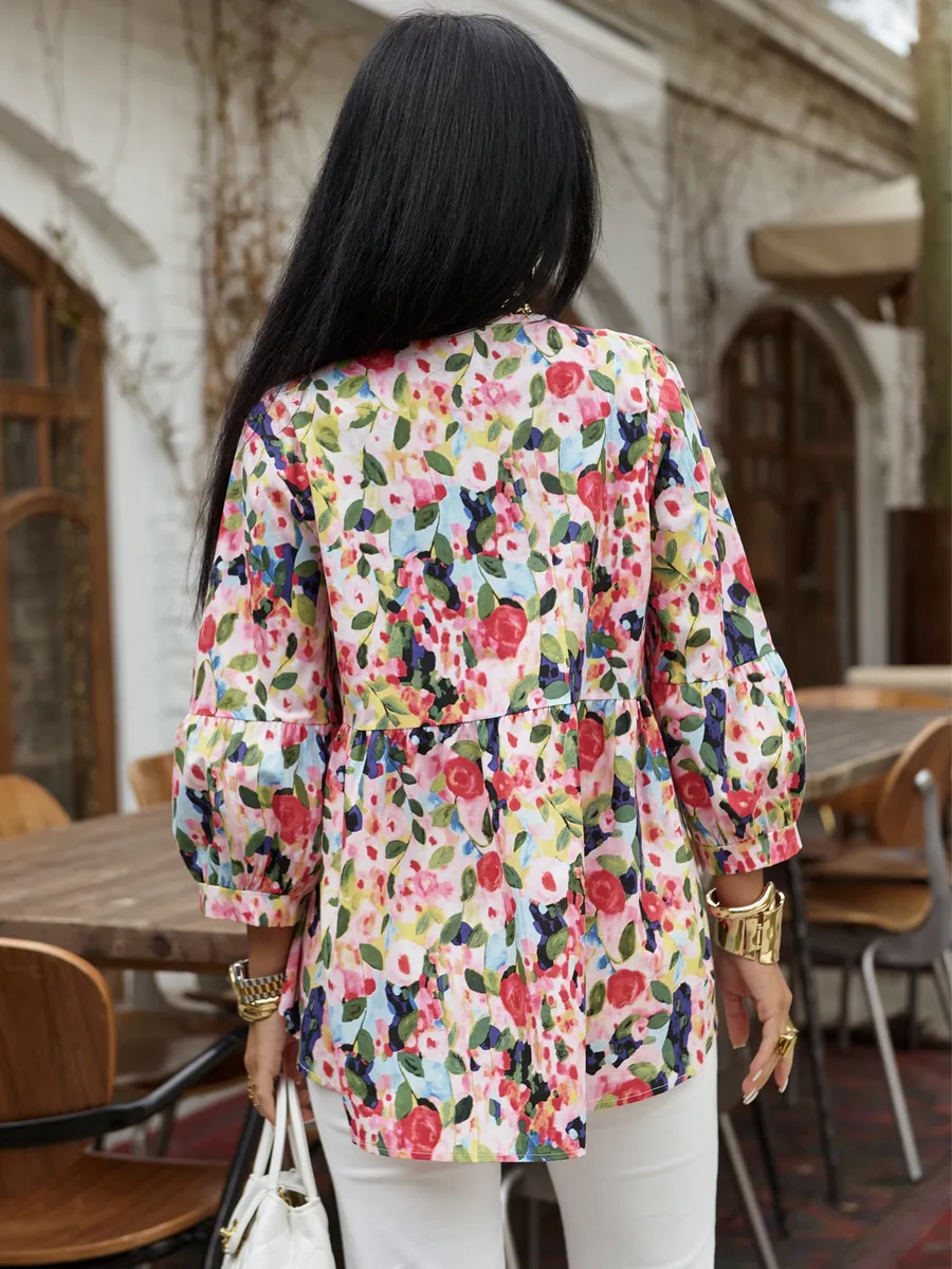 Розовая блузка нарядная летняя