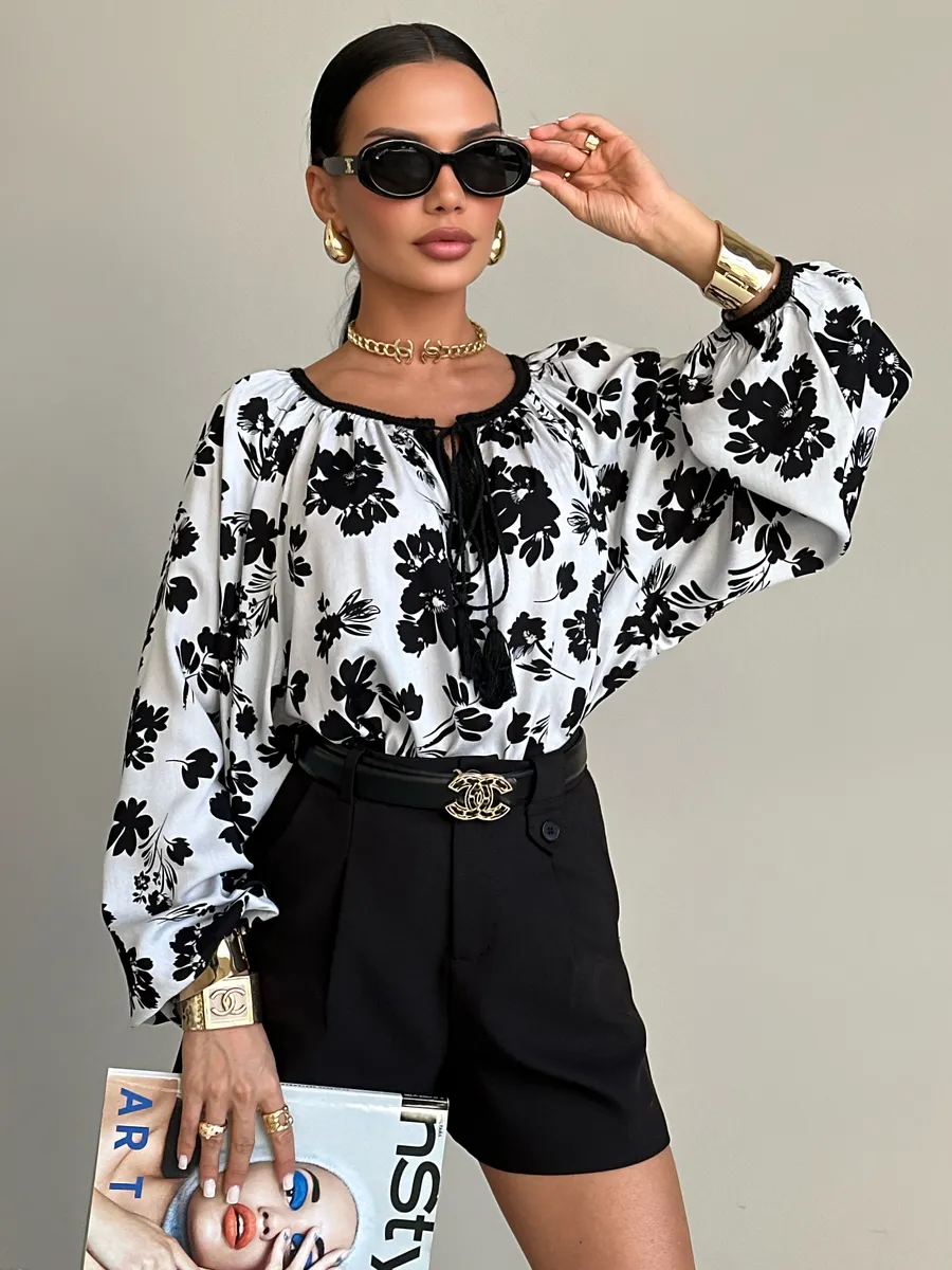 Черная блузка летняя нарядная