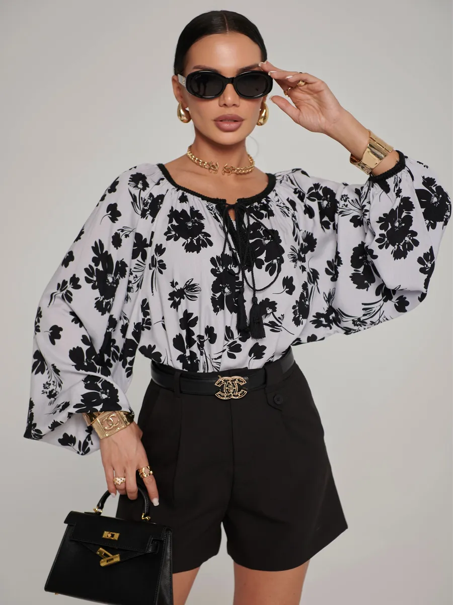 Черная блузка летняя нарядная