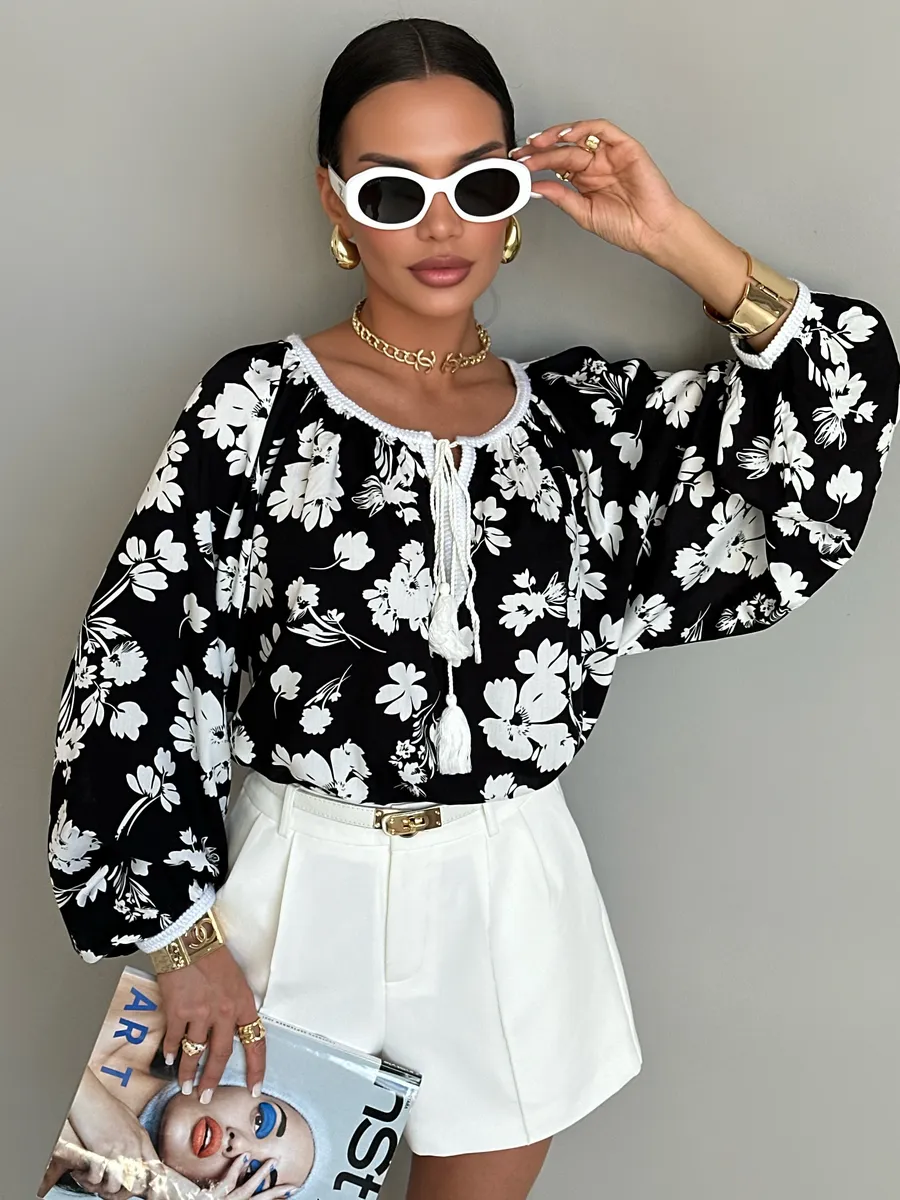 Черная блузка летняя нарядная