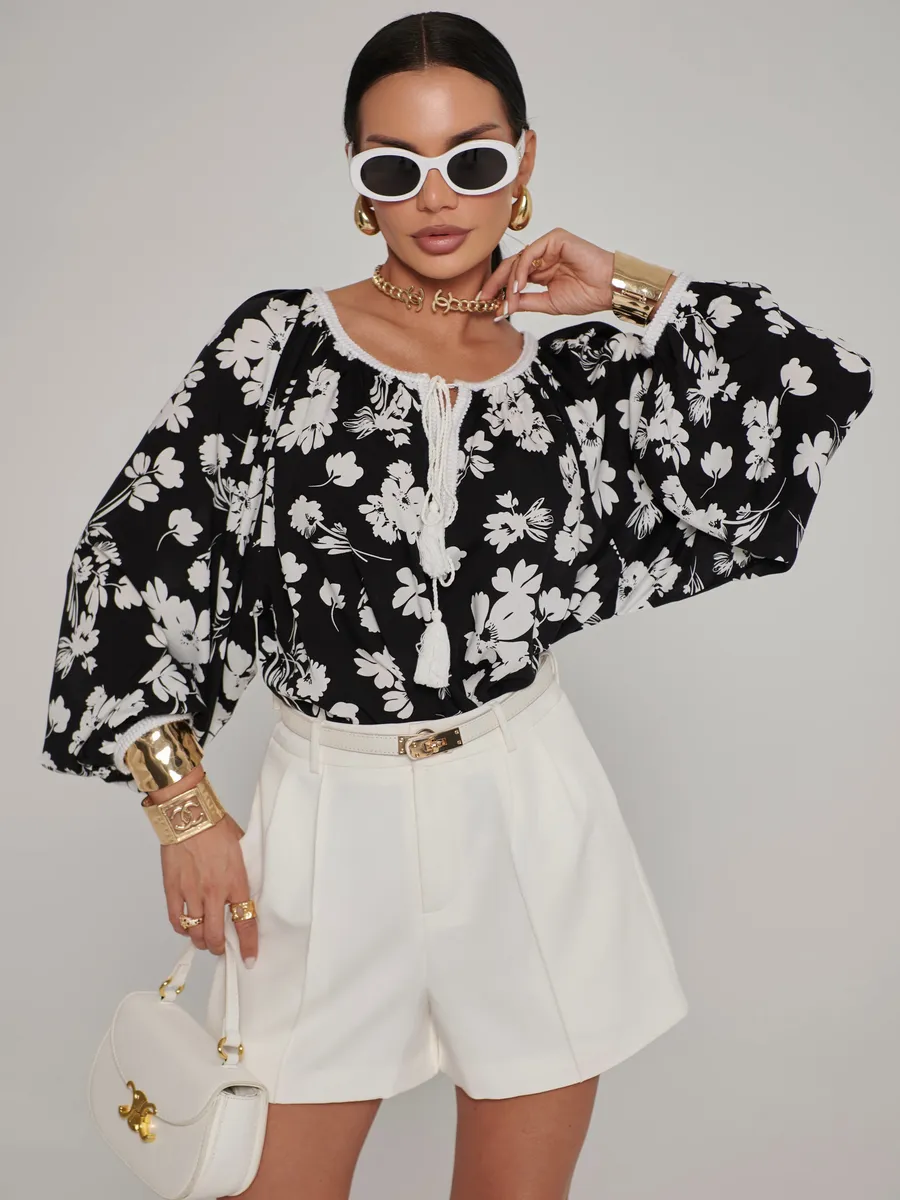 Черная блузка летняя нарядная