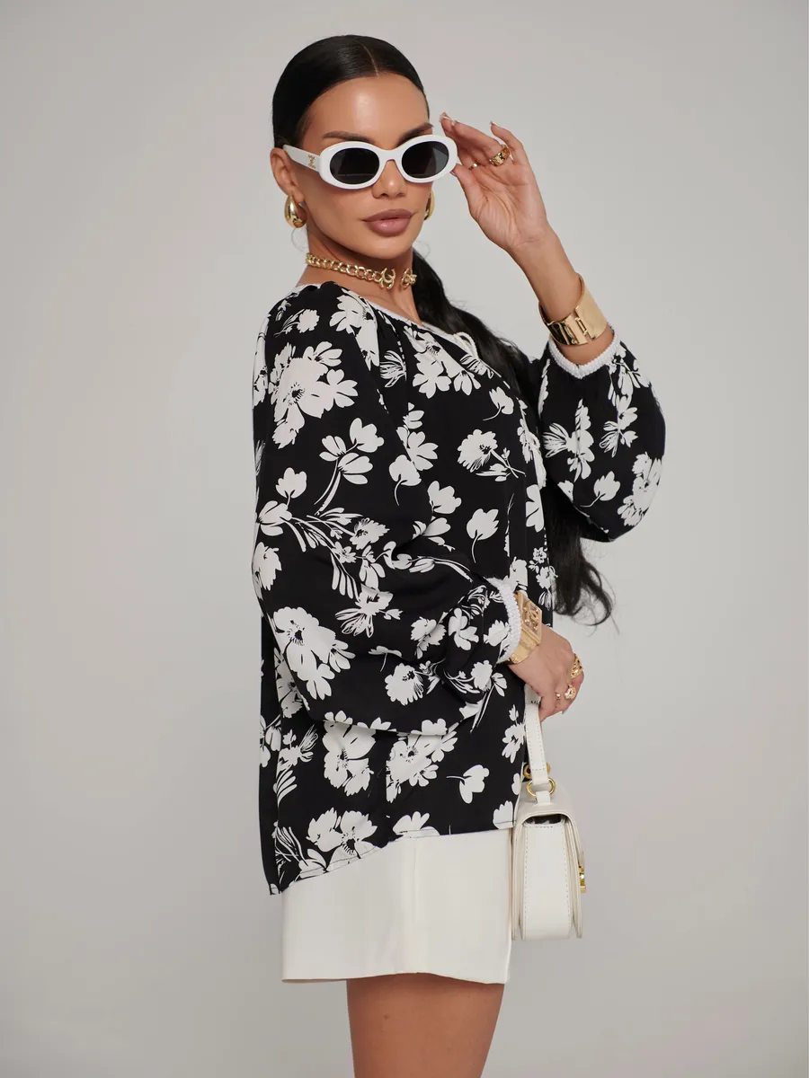 Черная блузка летняя нарядная