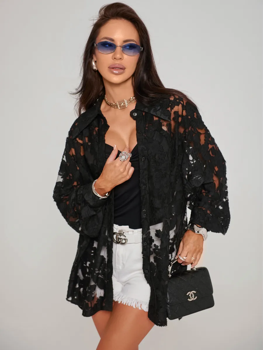 Черная блузка нарядная праздничная