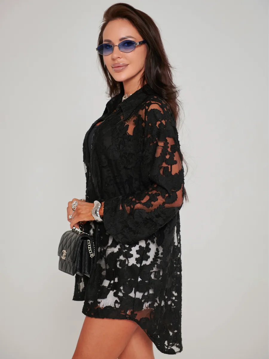 Черная блузка нарядная праздничная