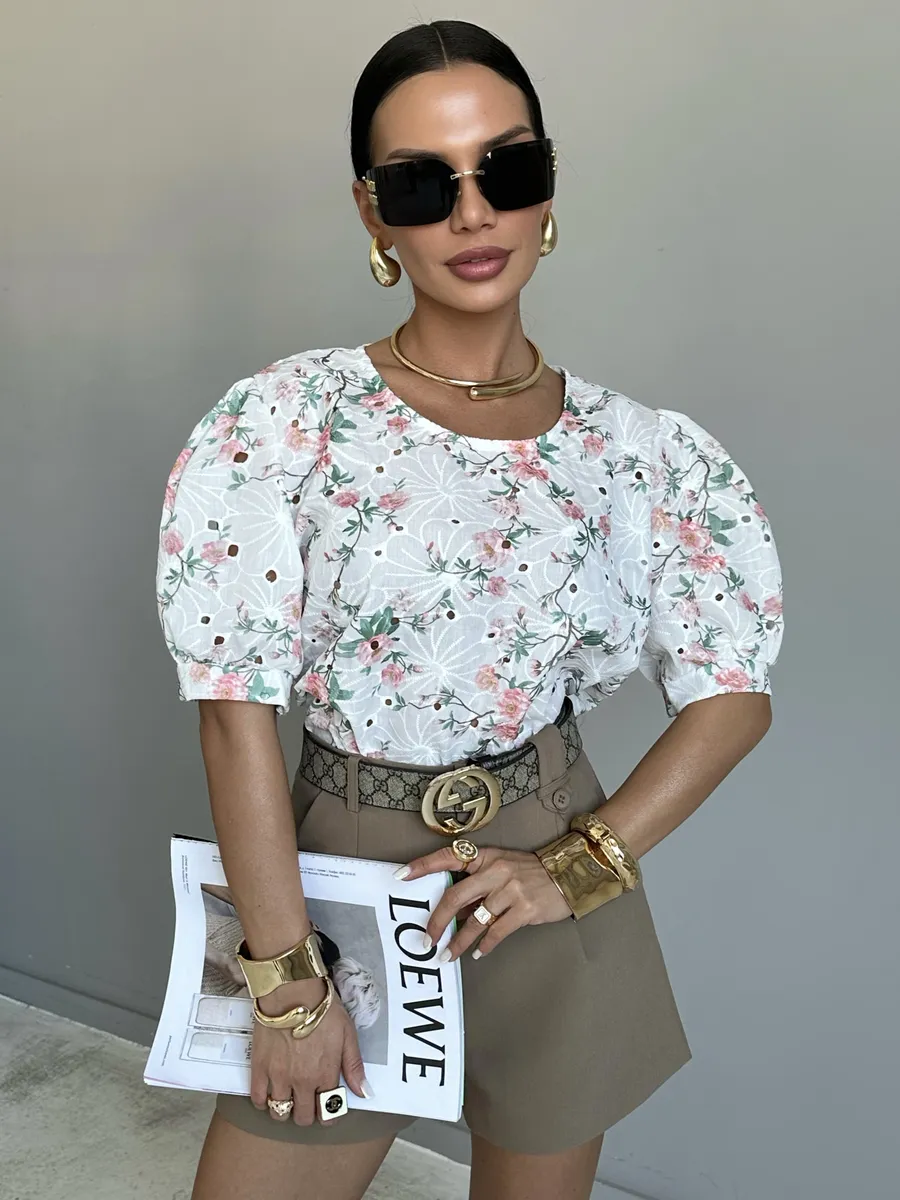 Белая блузка нарядная летняя