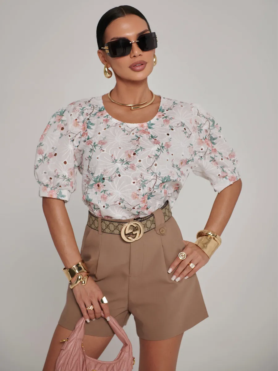 Белая блузка нарядная летняя