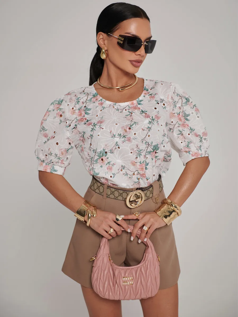 Белая блузка нарядная летняя