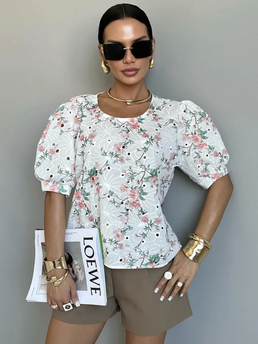 Белая блузка нарядная летняя