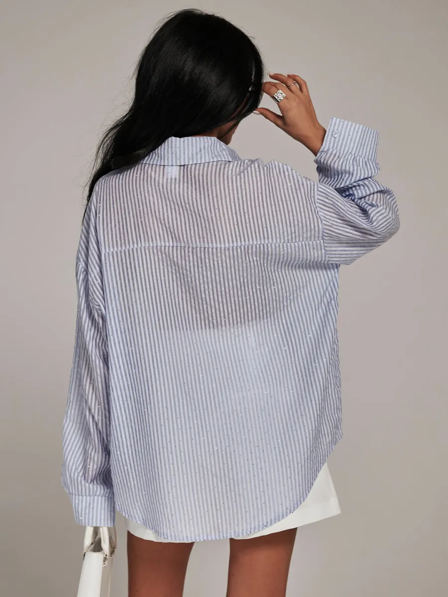 Рубашка нарядная оверсайз