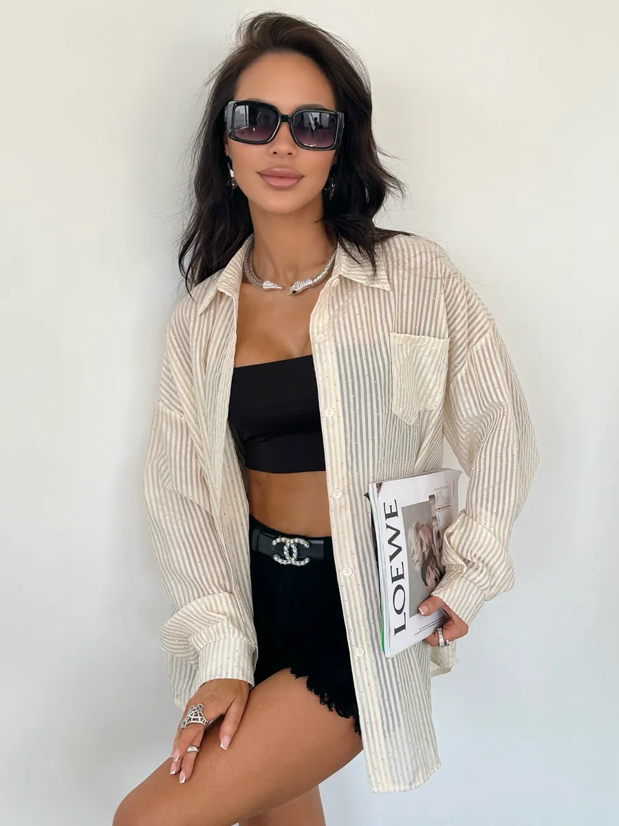 Рубашка нарядная оверсайз