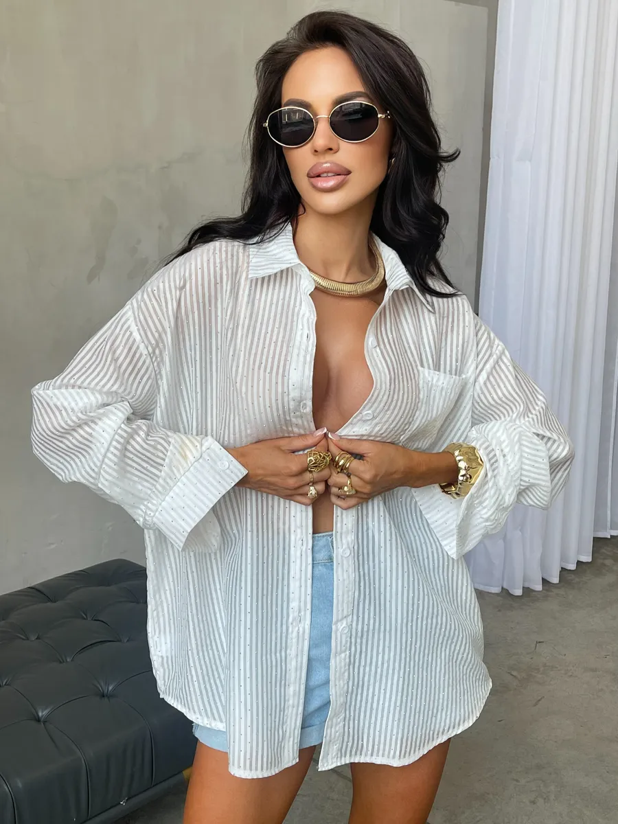 Рубашка нарядная оверсайз