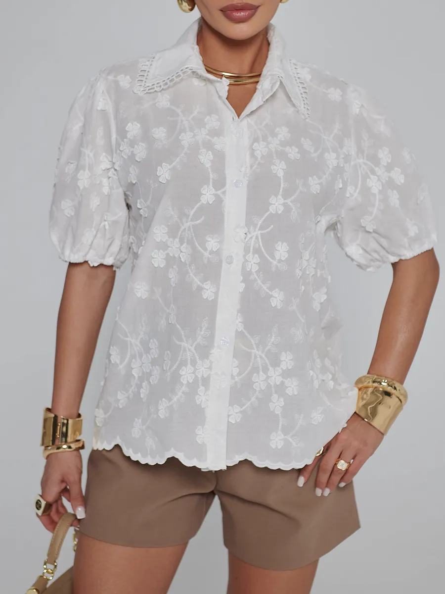 Белая блузка летняя нарядная