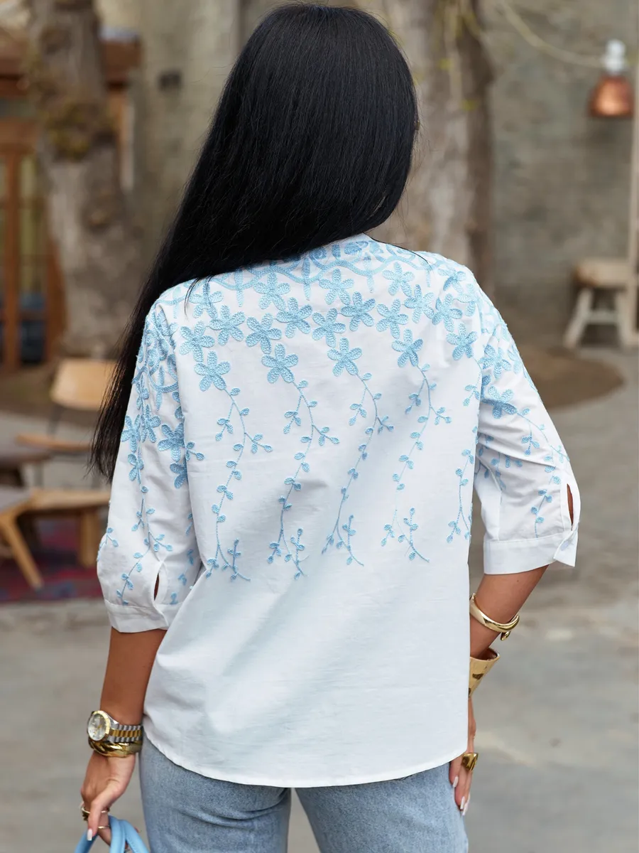 Белая блузка нарядная летняя