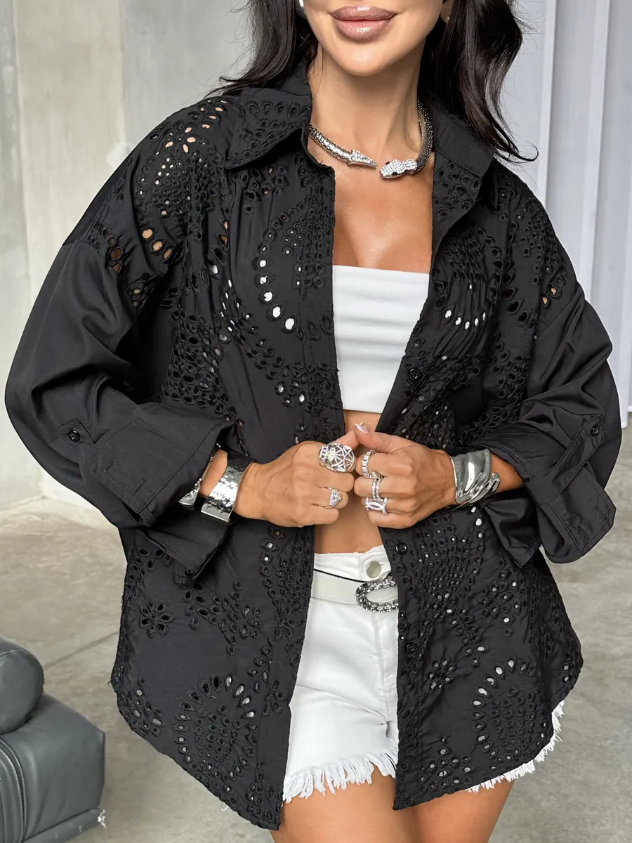 Рубашка нарядная оверсайз