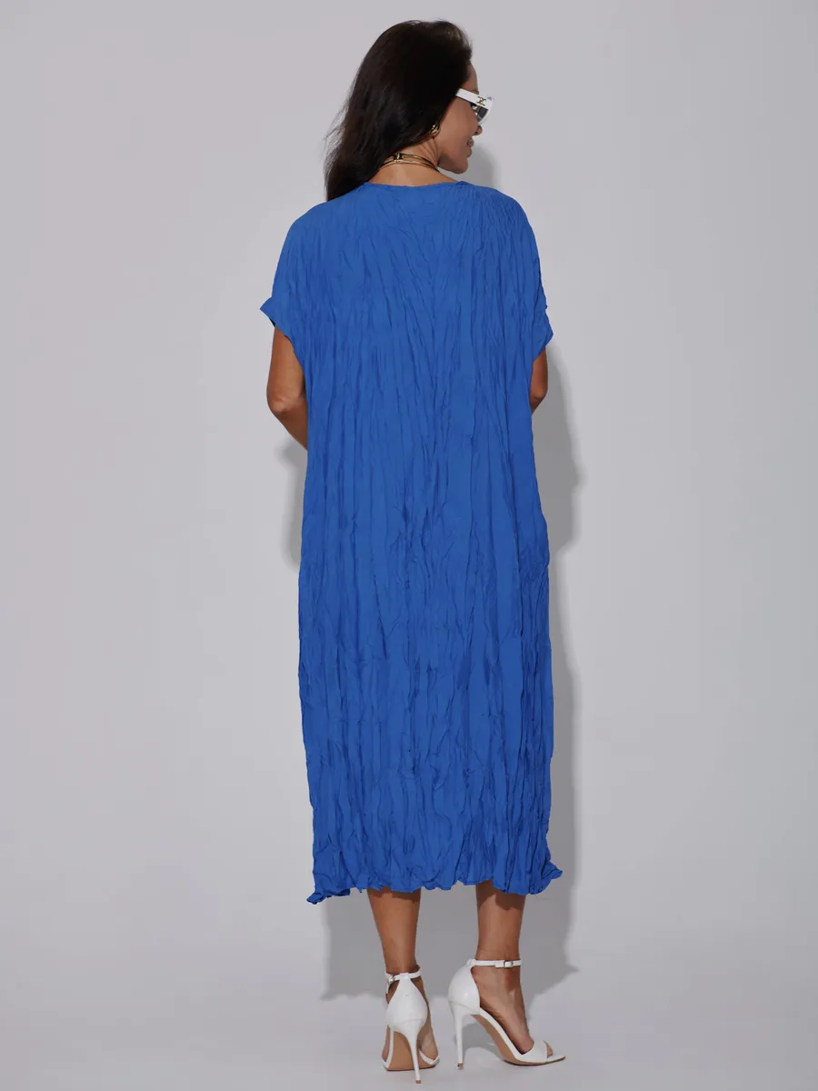 Синее платье летнее легкое