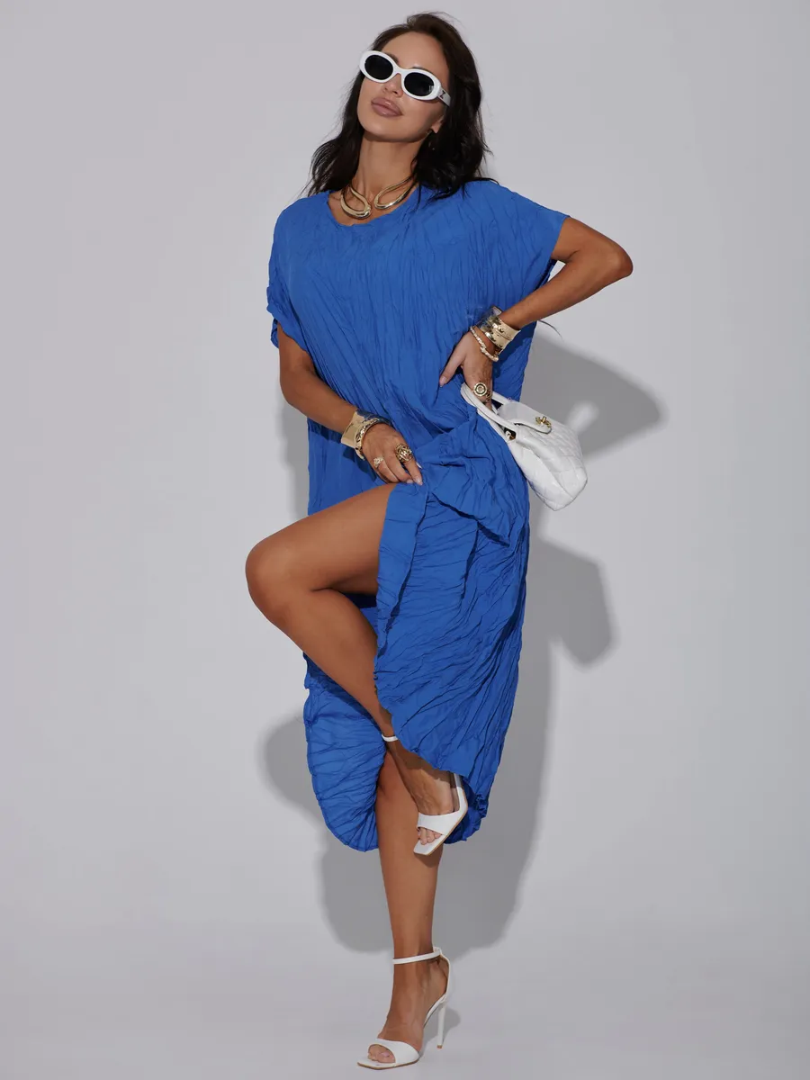 Синее платье летнее легкое