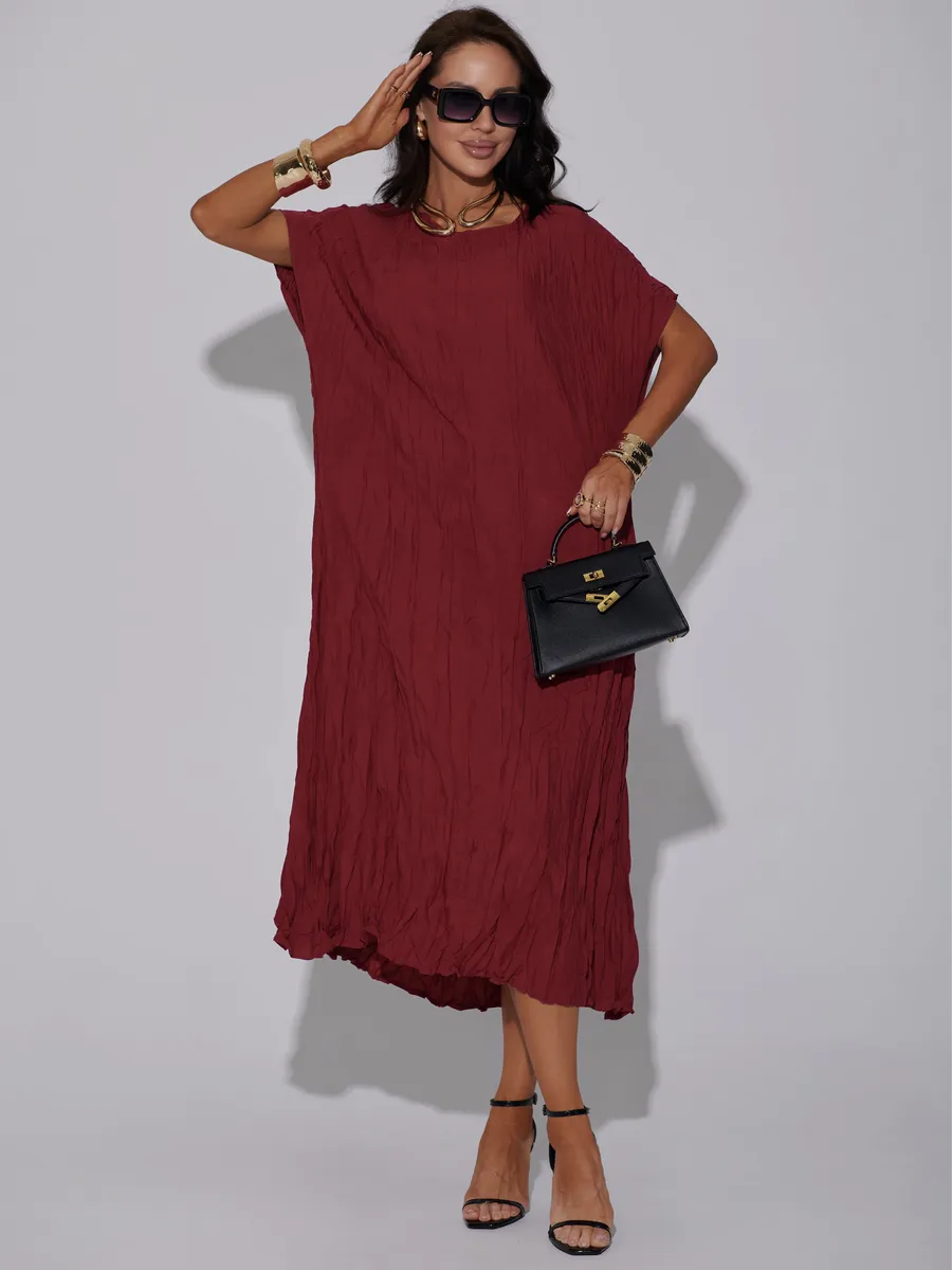 Красное платье летнее легкое