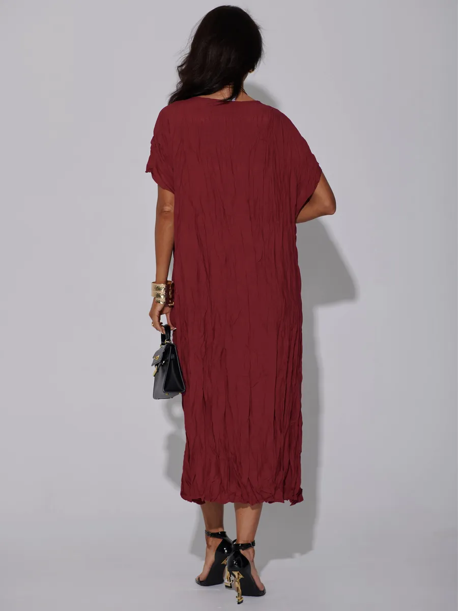 Красное платье летнее легкое