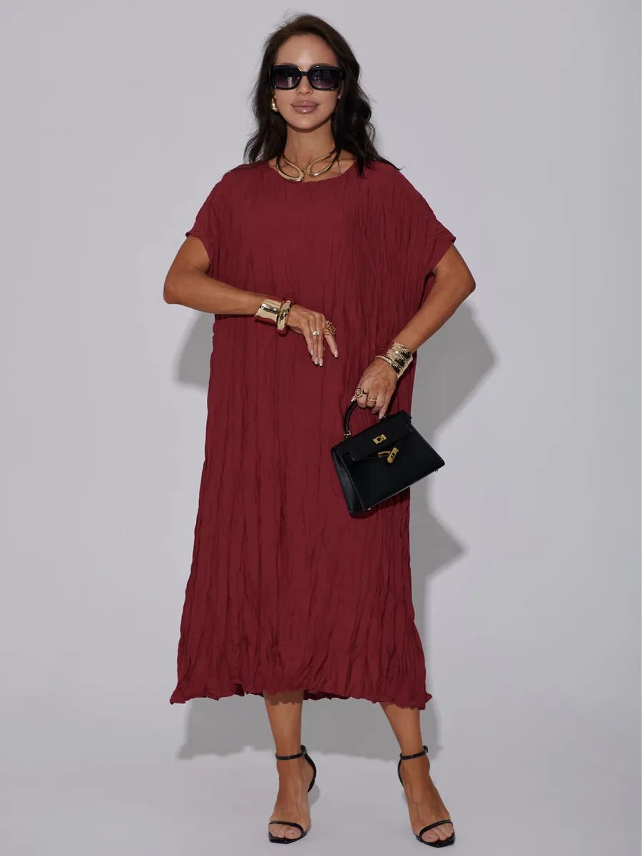 Красное платье летнее легкое