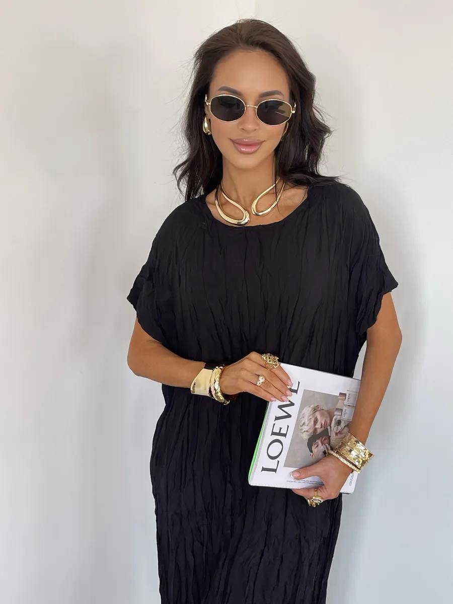 Черное платье летнее легкое