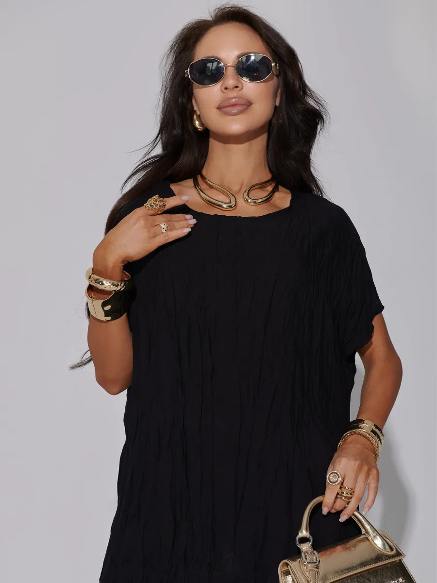 Черное платье летнее легкое