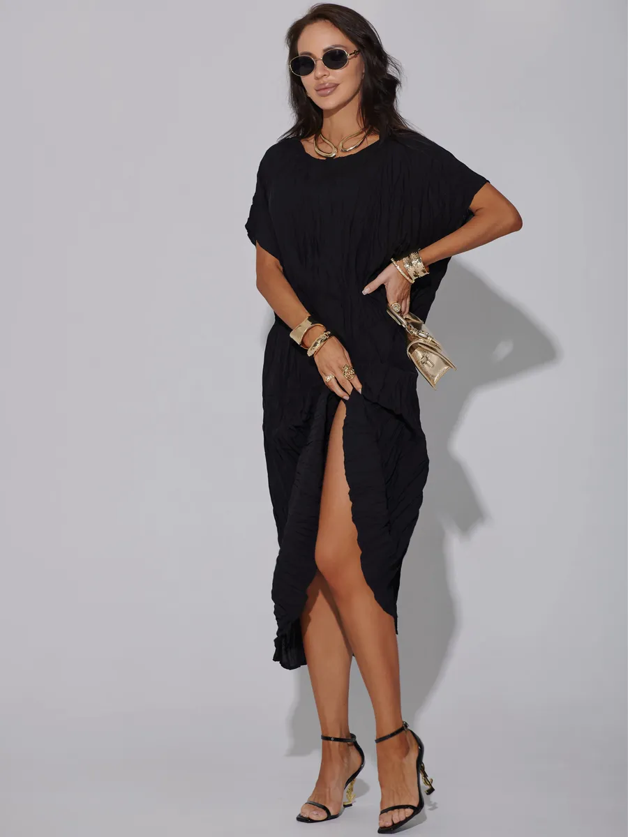 Черное платье летнее легкое