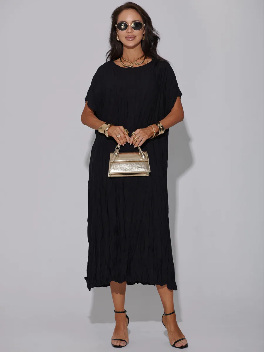 Черное платье летнее легкое