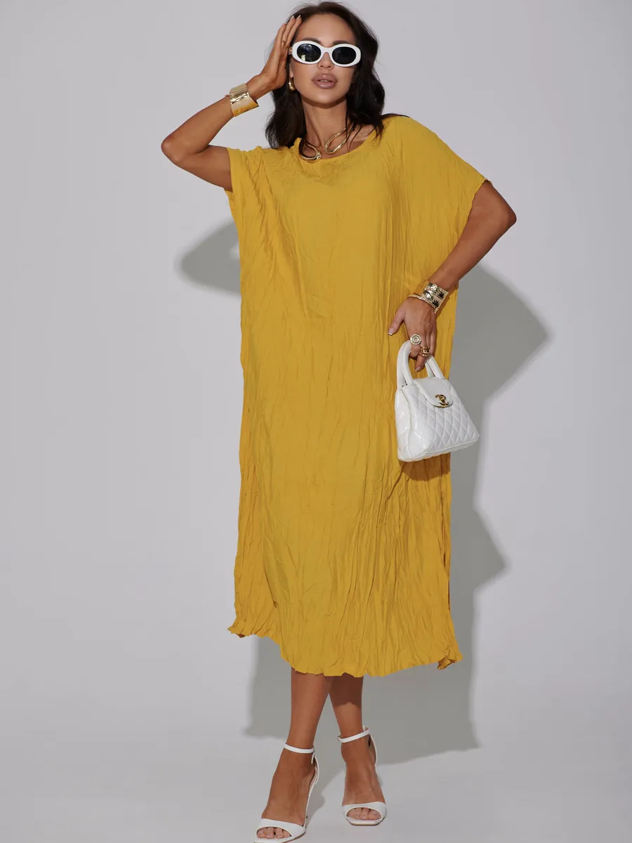 Желтое платье летнее легкое