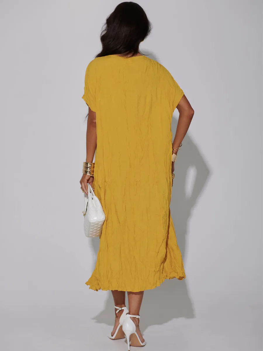 Желтое платье летнее легкое