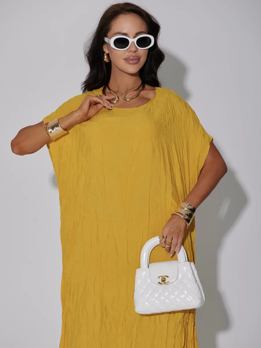 Желтое платье летнее легкое