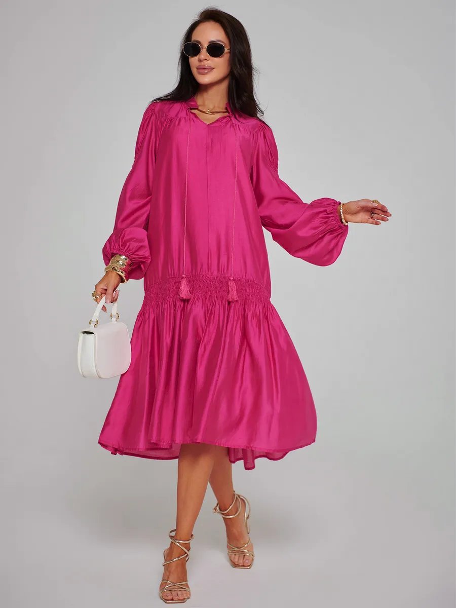 Фуксия платье праздничное летнее