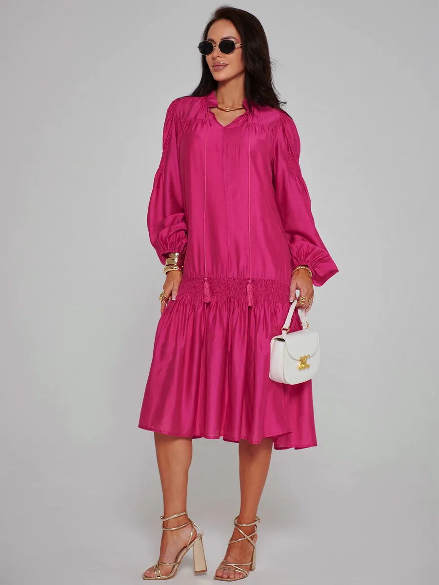 Фуксия платье праздничное летнее