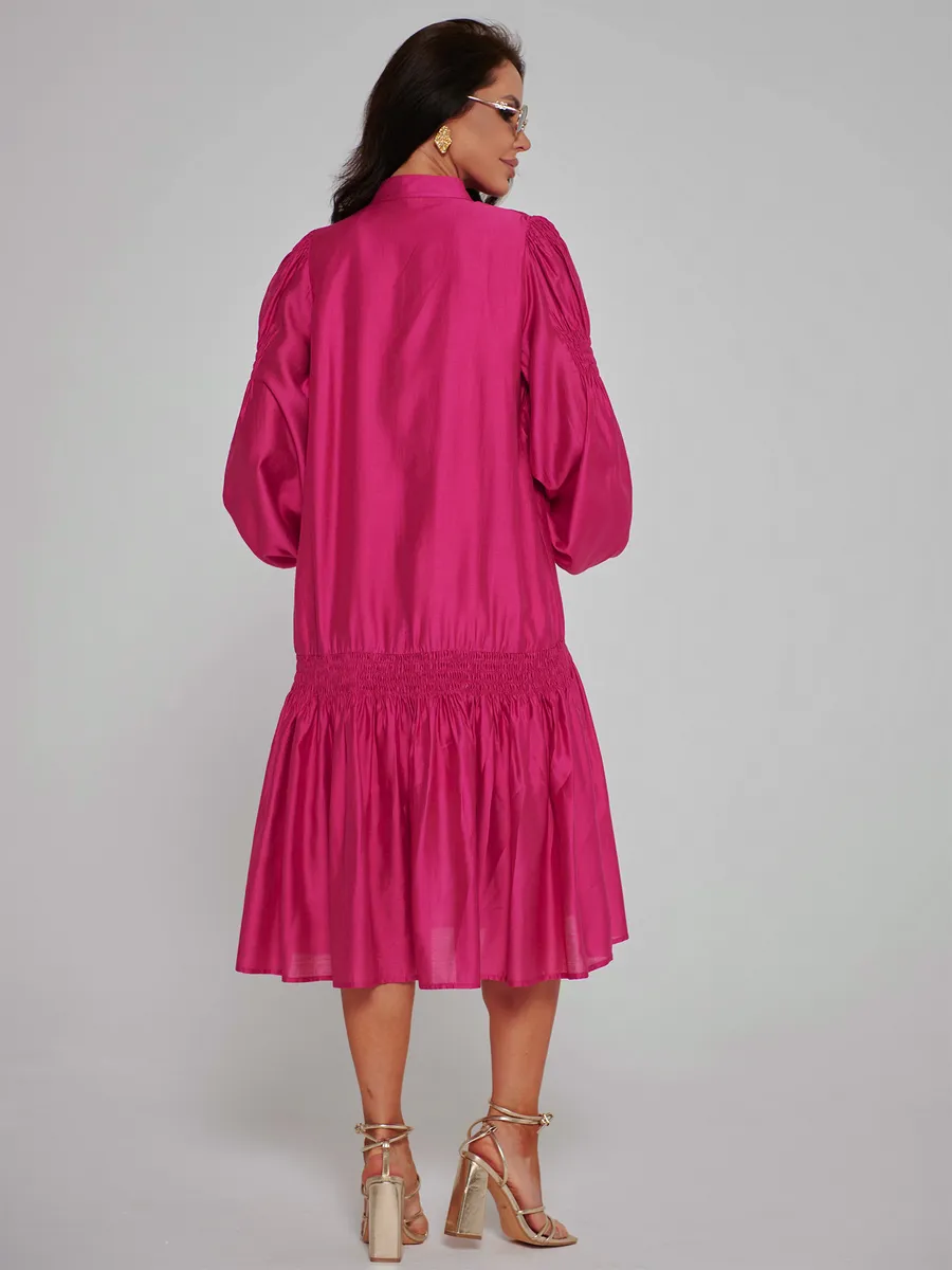 Фуксия платье праздничное летнее