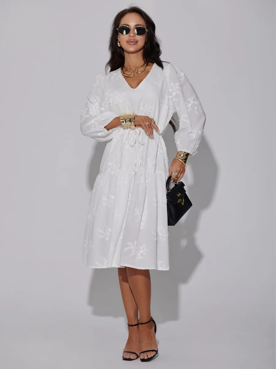 Белое платье летнее