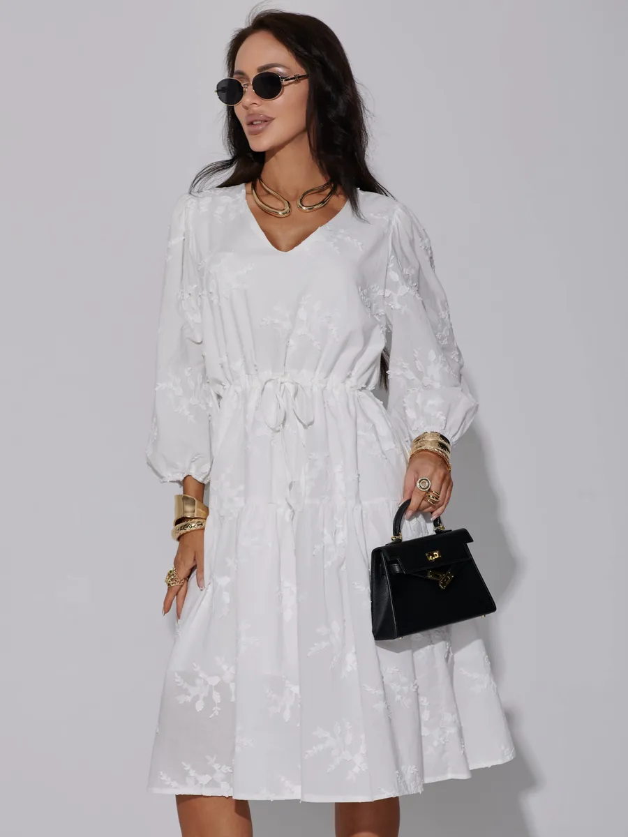 Белое платье летнее