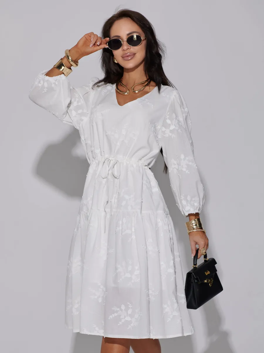 Белое платье летнее