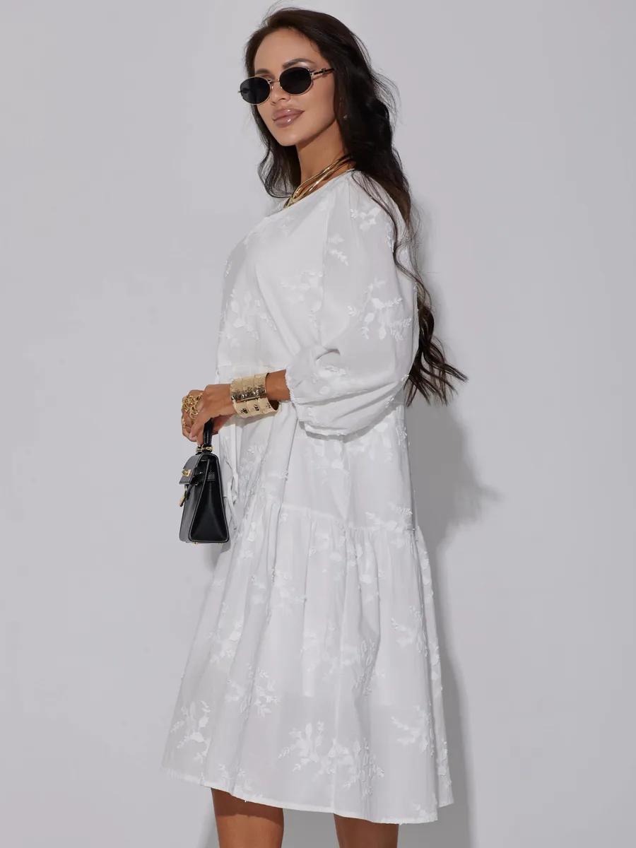 Белое платье летнее