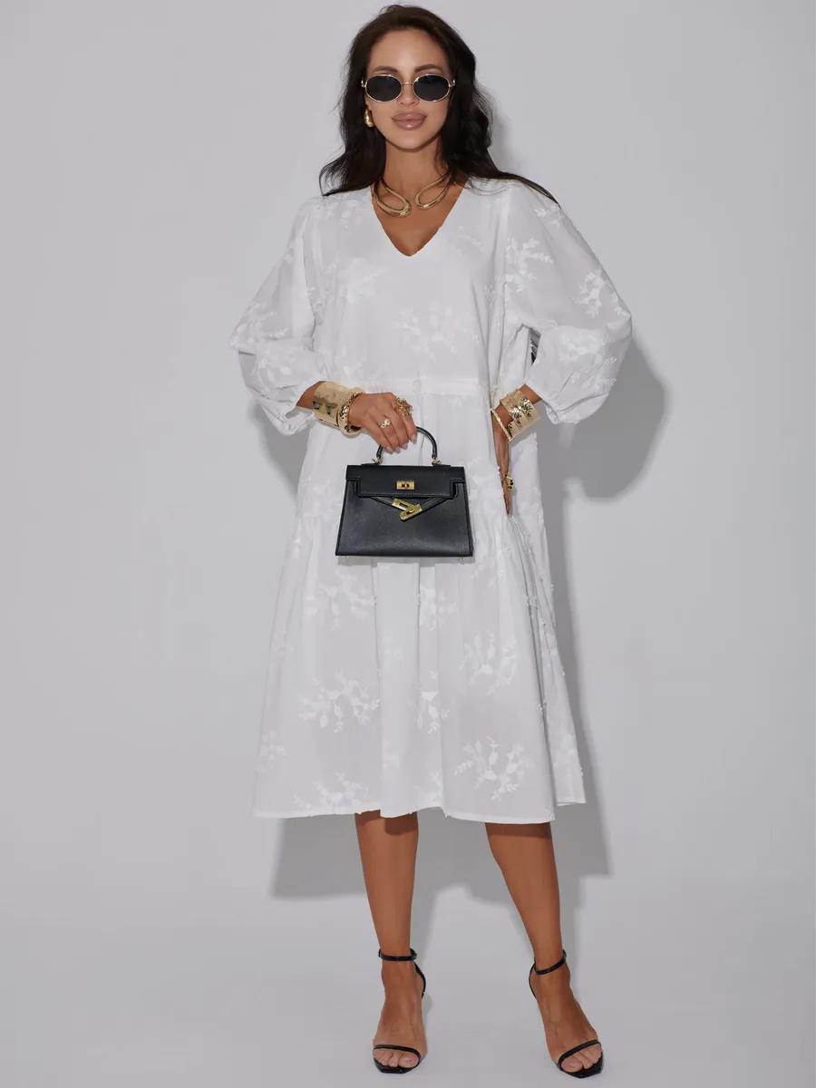 Белое платье летнее