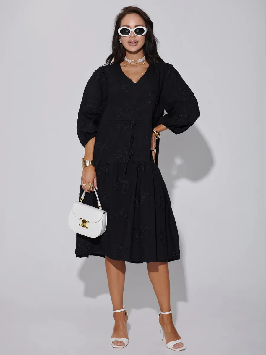 Черное платье летнее