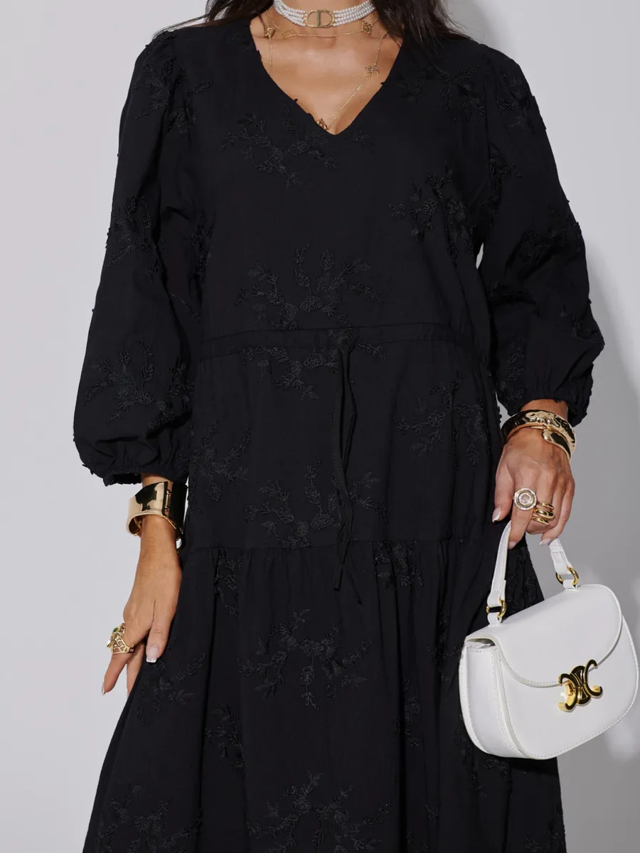 Черное платье летнее