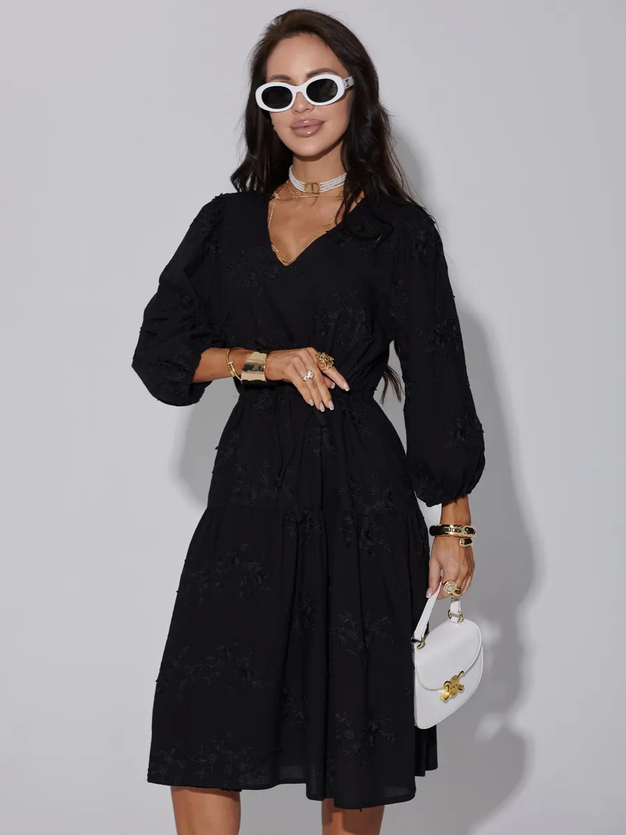 Черное платье летнее