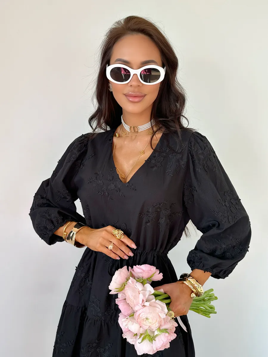 Черное платье летнее