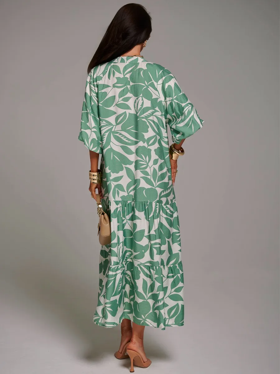 Зеленое платье летнее легкое