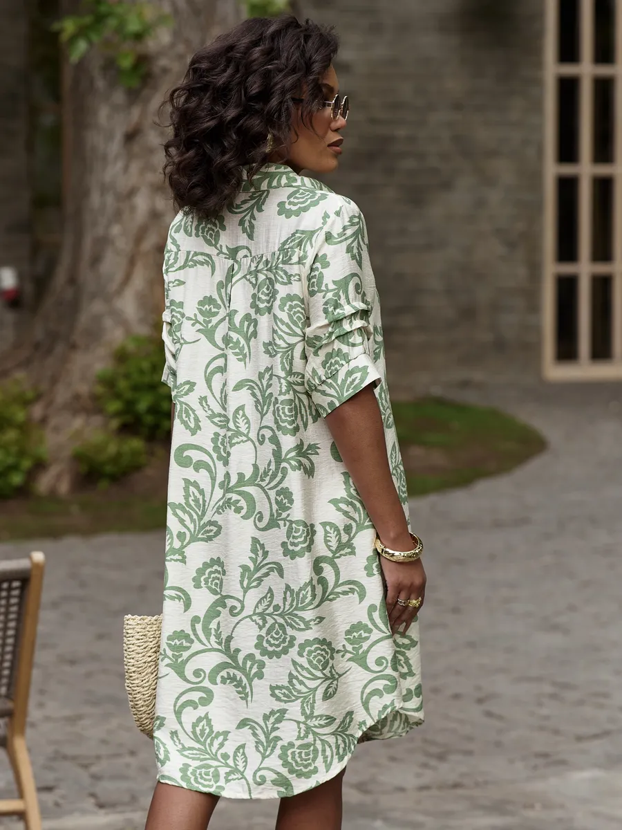 Зеленое платье летнее