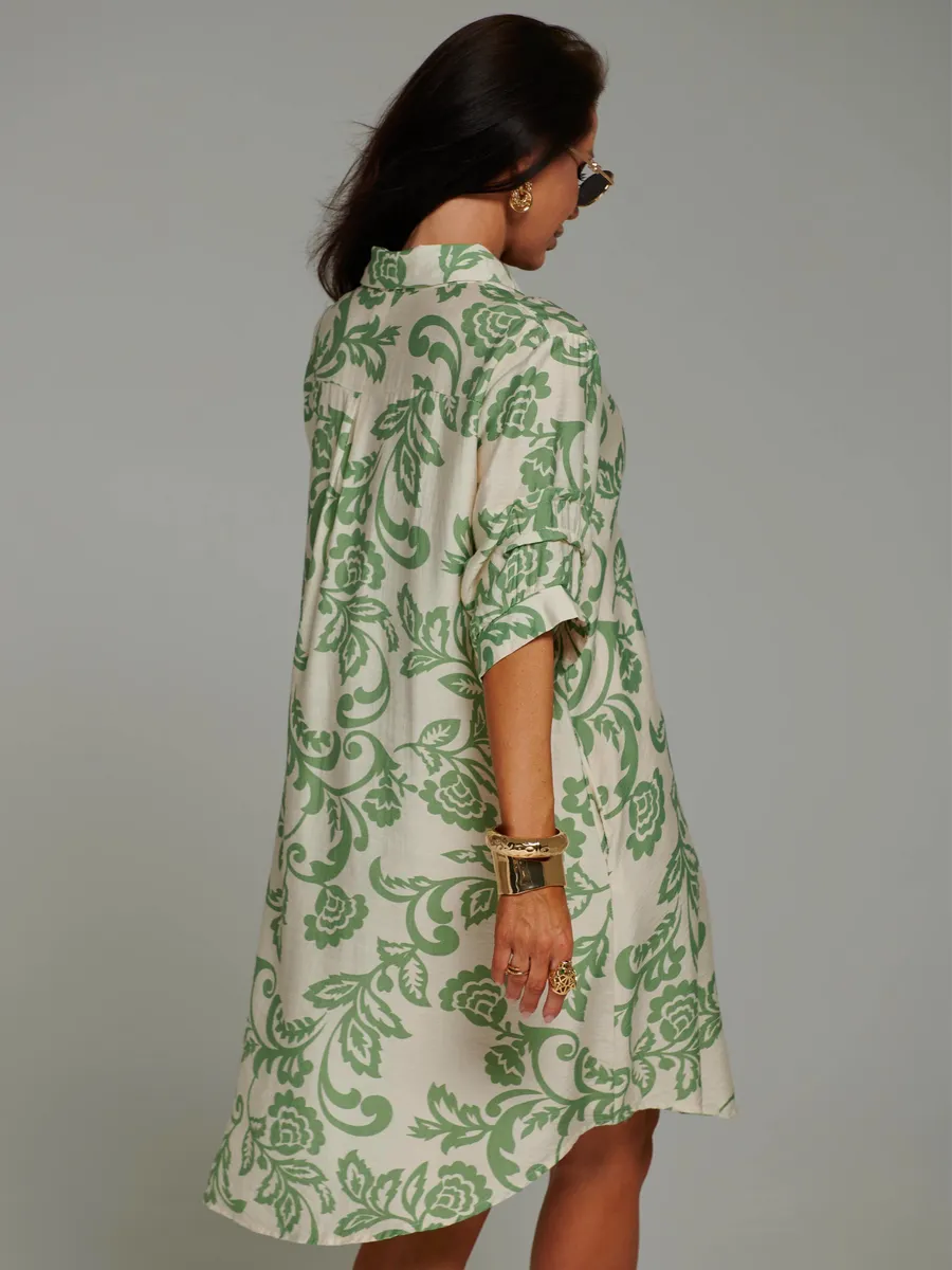 Зеленое платье летнее