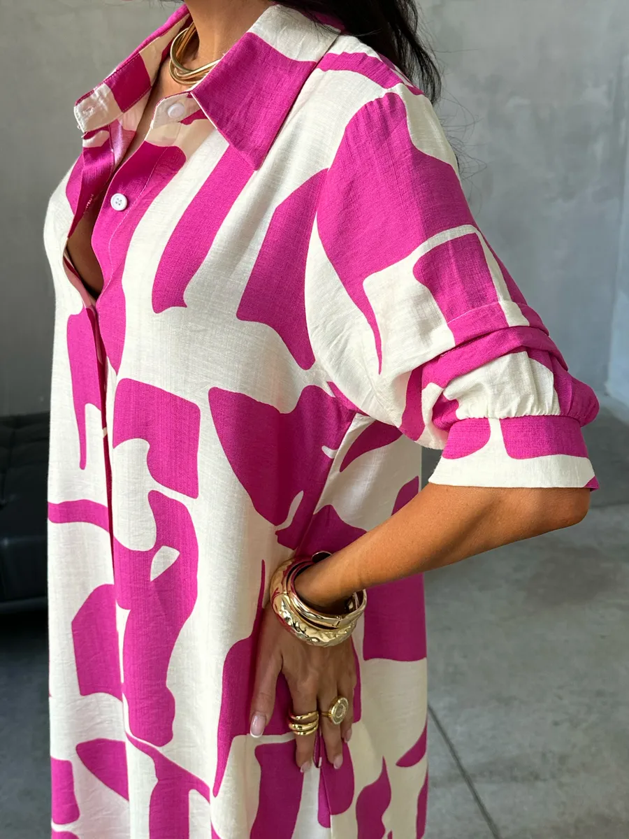 Розовое платье летнее