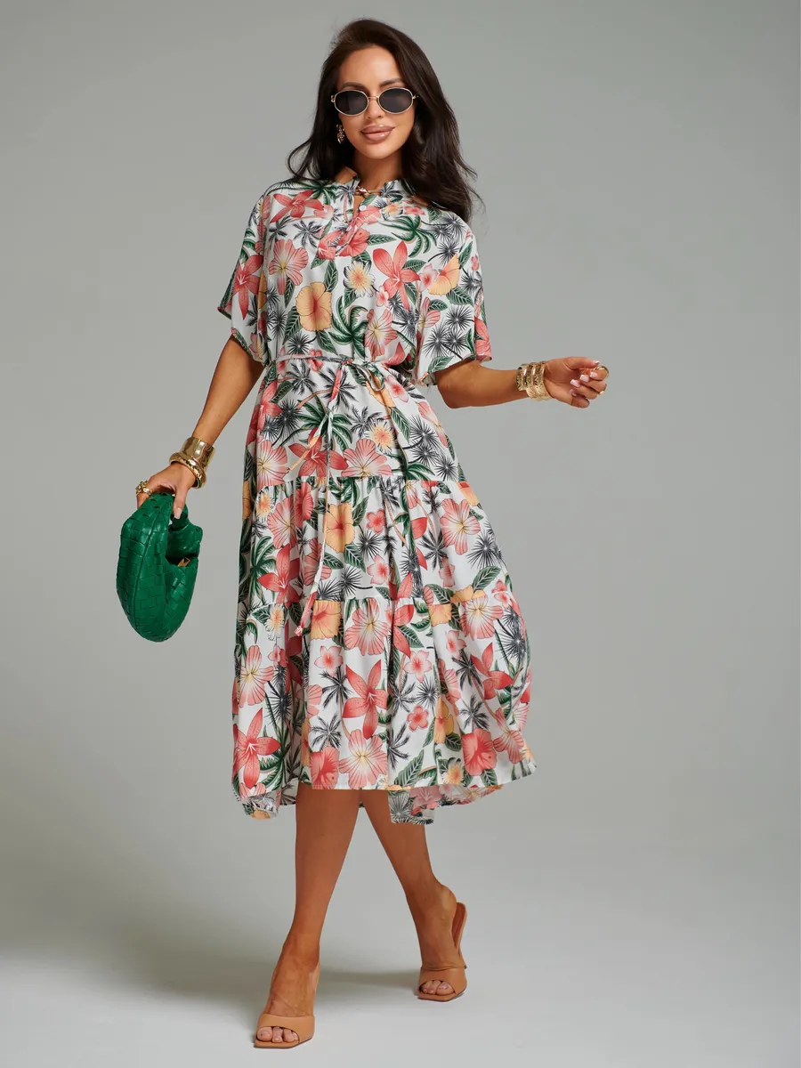 Белое платье летнее