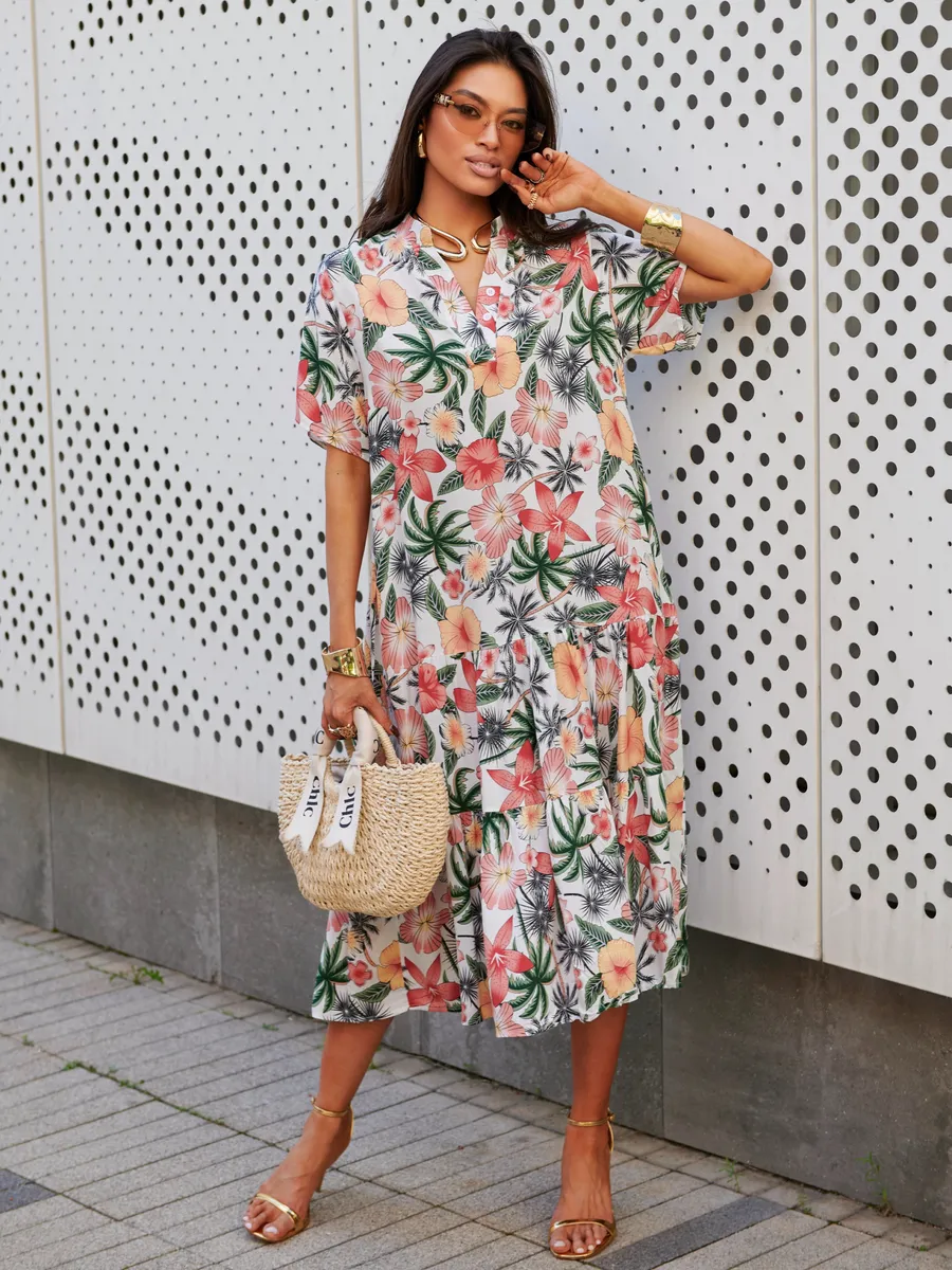 Белое платье летнее