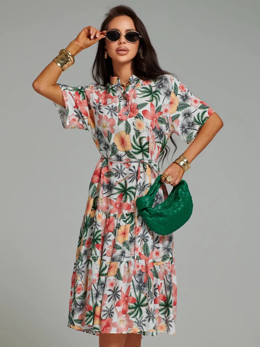 Белое платье летнее